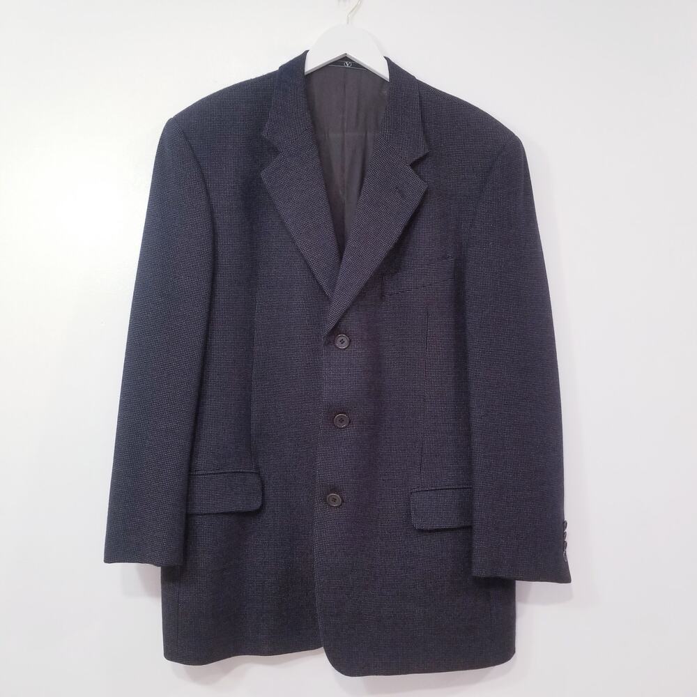 VALENTINO Pure Wool Blazer Suit Men size 43L Career Wear
